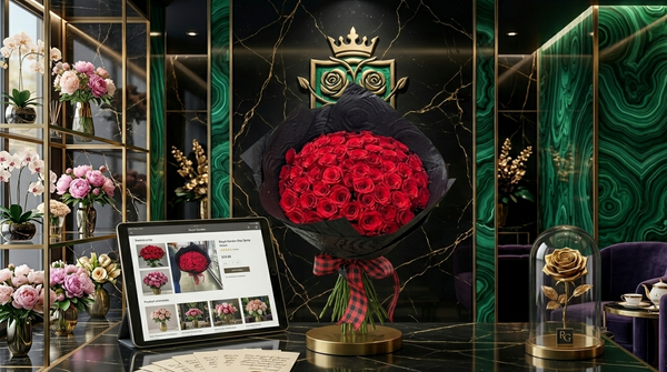 Արքայական Բոսորագույն Կիրք – 51 Պրեմիում Կարմիր Վարդեր (70սմ)